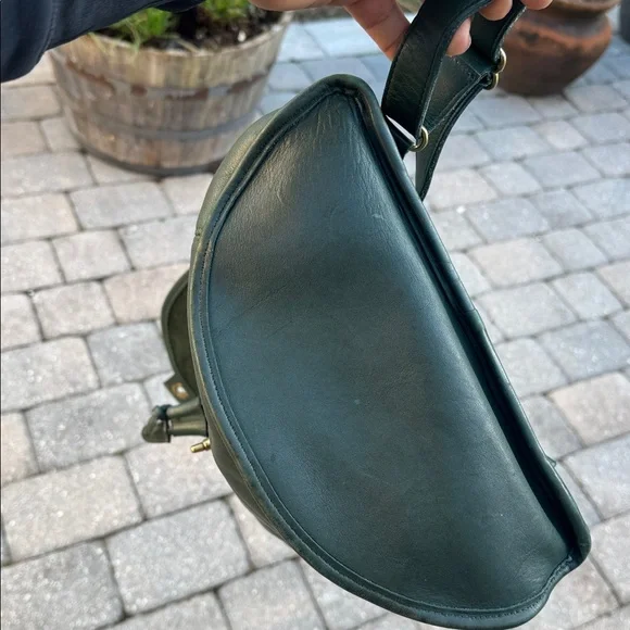 Rare Coach Rucksack Backpack Bottle Green Glove Leather with  display picture 3